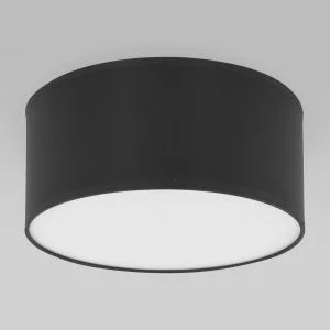 Потолочный светильник с тканевым абажуром TK Lighting Rondo Black 1088