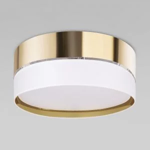 Потолочный светильник с тканевым абажуром TK Lighting Hilton Gold 4772