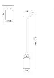 Подвесной светильник Freya FR5365PL-01CH