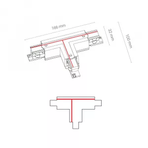 Коннектор для трехфазной трековой системы T-образный правый 2 Nowodvorski Ctls Power White 8703