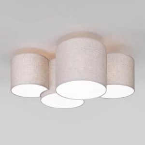 Потолочный светильник с тканевыми абажурами TK Lighting Mona Nature 6592