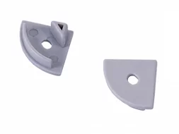 PROFILE S02 end caps with hole (set of 2 pcs)