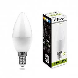 Лампа светодиодная Feron LB-770 Свеча E14 11W 175-265V 4000K