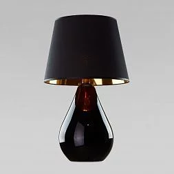 Настольный светильник с тканевым абажуром TK Lighting Lacrima Black 5454