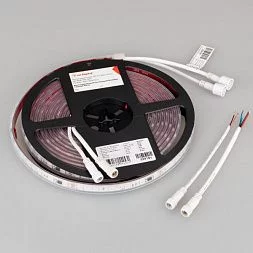 Лента герметичная SPI-PS-B60-12mm 24V RGB-PX6-BPT (12 W/m, IP67, 5060, 5m) (Arlight, бегущий огонь)