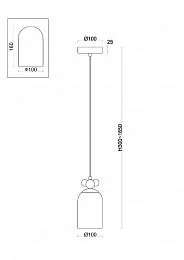 Подвесной светильник Freya FR5365PL-01CH