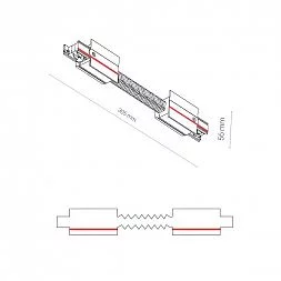 Коннектор для трехфазной трековой системы  прямой гибкий Nowodvorski Ctls Power Black 8677