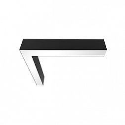 L-Соединитель для серии X-line для сборки в линию 30 Вт 3000 К 549x527х100 мм RAL9005 черный муар